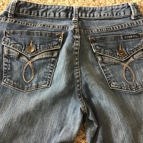 Women's Calvin Klein Jeans Size 8 Flap Back Pockets - Picture 2 of 10